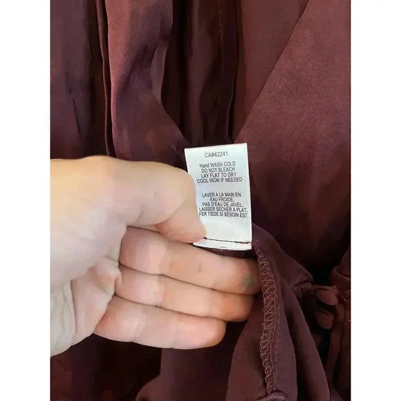 NWT Young Fabulous & Broke Jamison Mini Wrap Covered Button Asymmetrical Dress M - Picture 7 of 8